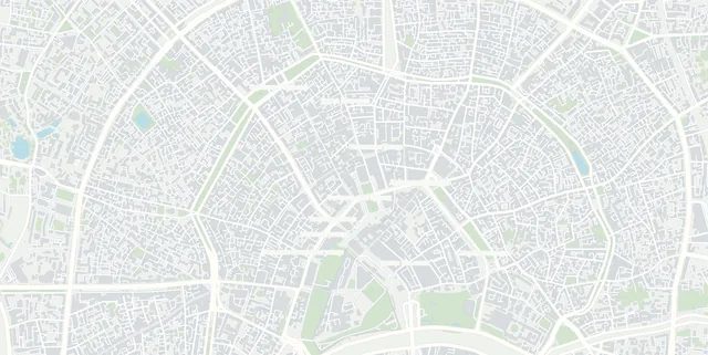 Карта центральных улиц Москвы по данным OpenStreetMap